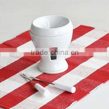 3pcs porcelain fondue set