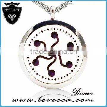 Stainless Steel Aromatherapy Essential Oils Diffuser Necklace,Silver Locket photo-6