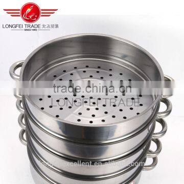 5layer Best Selling New Design Glass Lid 5pcs Cookware Stainless Steel Food Steam photo-4