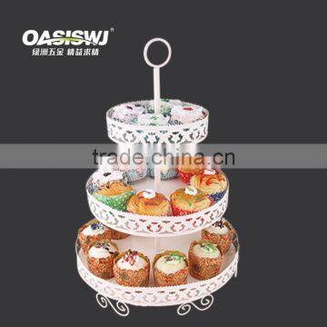 China Wholesale Birthday Cake 3 Tier Cake Stand mental Cupcake Stand For Cupcake