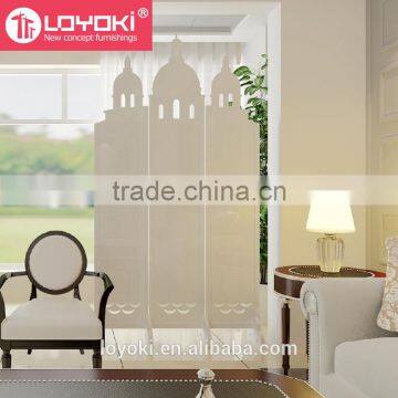 New Design Castle Shape Room Divider Mdf Wood With Carving Flower 3 Panel ROOM DIVIDER photo-3