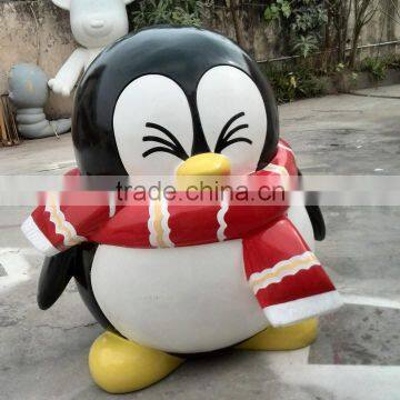 Outdoor penguin mascot statue decoration