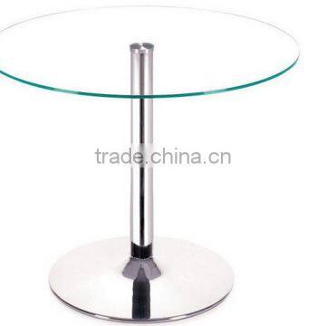 DT26 Used glass round table and chair for restaurant