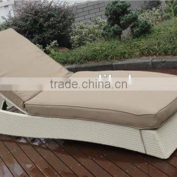 Rattan sun lounger