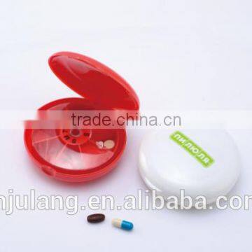 Useful Plastic round pill box / plastic round weekly pill box