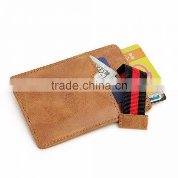 Leather RFID Card Package Slim Real Pickup Cover Card Credit Magnetic Scanning photo-2