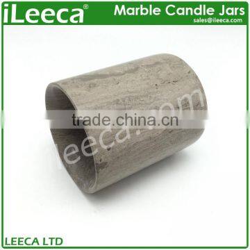 iLeeca luxury candle holders stone candles jars