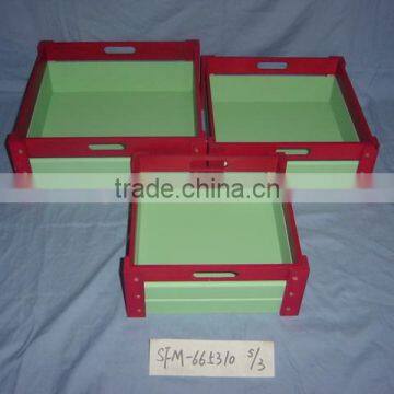 High Quality Wooden Receive Magazine Basket photo-3