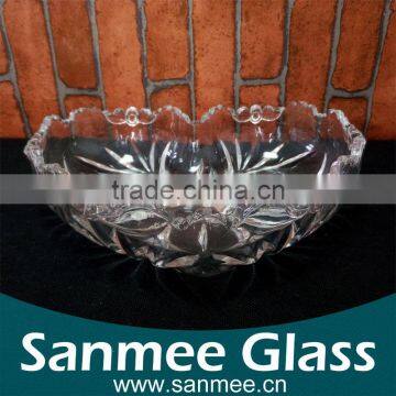 China Manufacture Cheap Wholesale Cheap Clear Glass Salad Plates