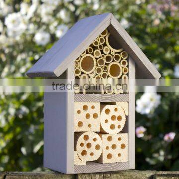 two layer Wooden Insect hotel for bee and ladybird