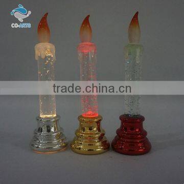 Hot sale holiday decoration battery operated glitter candle light