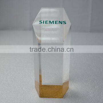 Custom Cylinder Bevel POP acrylic paperweigt