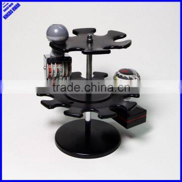 Quality office all metal doudle layers stamp holder