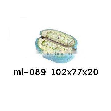 102*77*20mm Oval Tin Box With Hinge Lid photo-2