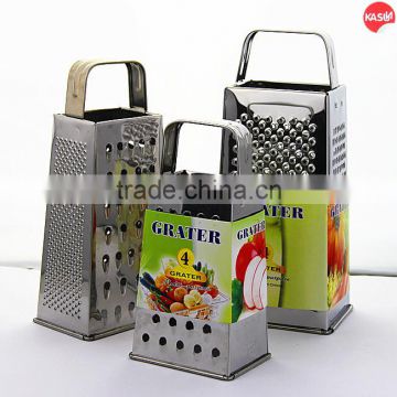 Hot sale high quality stainless steel 4 side 6/7/8/9/10 inch grater