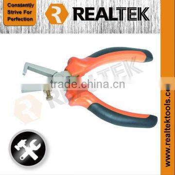 Professional Nickel-planted Wire Stripping Pliers With Bi-color Plastic Handles