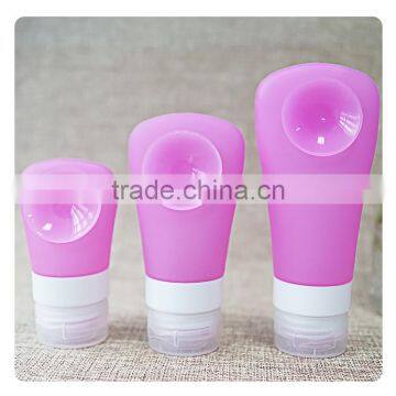 2017 Hot Sale Colorful Travel Bottles With Carabiner Shampoo Bottle Set Silicone Package Bottles Set photo-5