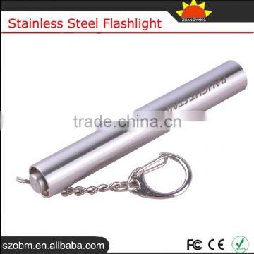 D3 Q5 Led 150LM AAA Battery Stainless Steel Flashlight Mini Light Pen Torch With Gift Box photo-2