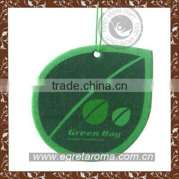 EA1-1011 Green Customized Hanging Paper Car Air Freshener