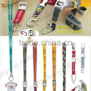 Cheap custom lanyard with bottle openr no minimal order custom thick lanyard