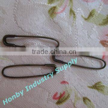 22mm Antique Bronze Coiless French Loop Tag Pin