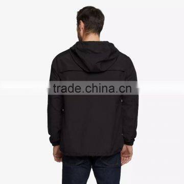 Pullover Style Waterproof Winder Water Resistant Nylon Windbreaker Jacket photo-5