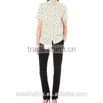 2016 New Design Ladies Woven Cheap Shirt Made in China photo-2