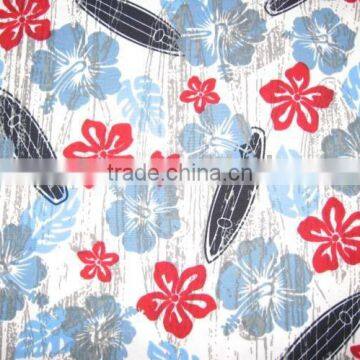 100%Polyester peach skin micro fiber print fabric