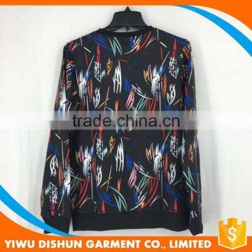 Men Fashion Spark Print Black Hoodies Pullover photo-5