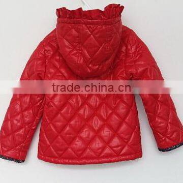 2016 Girls Red Cotton Padded Coat photo-2