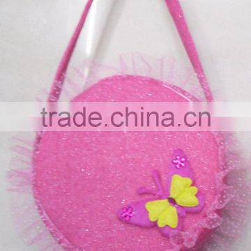 Fashion Round Lace Flower Sequin Little Girl Bag photo-4