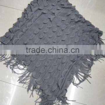 New Designer Grey Sequin Glitter Knitted Shawl for Winter photo-5