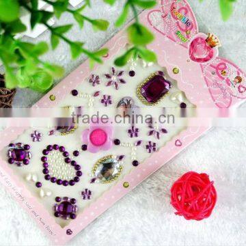Free Sample Multi-Stone Shaped Assorted Self Adhesive Diamond Rhinestone Decorative Sticker Gems Crystals Sticker photo-5