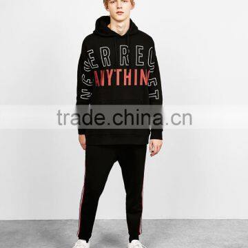 2017 Custom Hot Sale Couple Lover Sweatshirt Hoodie With Slogan photo-4