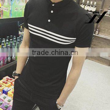 Men Fashion Simple Design Polo Short Sleeve Shirt photo-3
