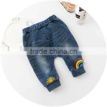 S17713A wholesale children wear kids baby boys denim pants