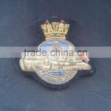 Submarines hand Embroidery badge