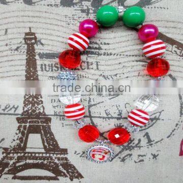 Carton Pendant Chunky Bubblegum Bead Baby Necklaces Wholesale photo-5