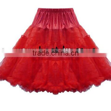 26" Red Retro Rockabilly Underskirt 50s Swing Vintage Net Petticoat Rockabilly Tutu Fancy Dress