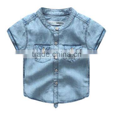 Wholesale Boys Child Clothes 100% Cotton Kids Blank Clothing Shirts photo-5