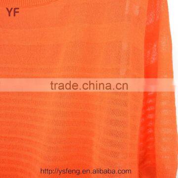 New Half Sleeve Round Neck Design Latest Ladies Fashion Sweater photo-3