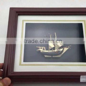 2015 New Design High Quality Wooden Photo metal arabic dhow Frame For craft decration