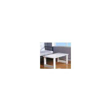 White Kitchen Rectangle Dining Table , Contemporary Dining Room Desk Furniture DX-EX07