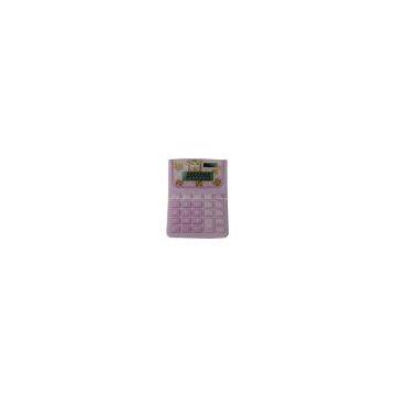 Colourful 8 digits desktop calculator