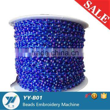 Wholesale Beaded cording cord glass beads roll embroidery bead/2cut bead/Garment loose beads