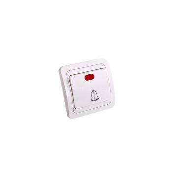 european door bell wall switch with light