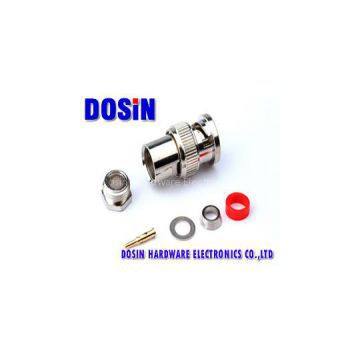 BNC Male Connector Clamp/Solder Attachment For RG55, RG58 Cable