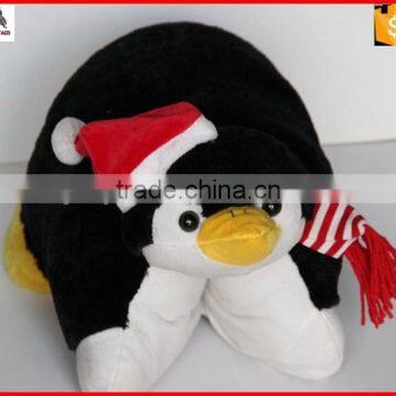 18" Penguin Design Plush Animal Shaped Cushion photo-4