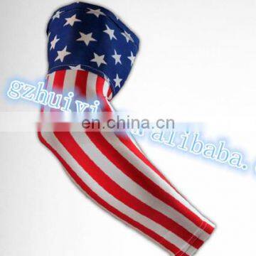 Custom men cycling arm warmers, protection arm sleeve