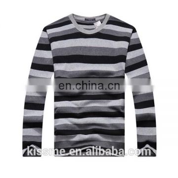 China factory wholesale long sleeve striped polo t shirts with high quality